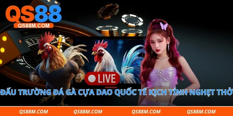 Đấu trường đá gà cựa dao quốc tế kịch tính nghẹt thở