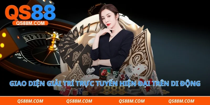 Giao diện giải trí trực tuyến hiện đại trên thiết bị di động