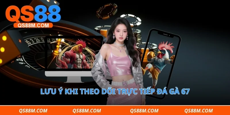 Lưu ý khi theo dõi trực tiếp đá gà 67
